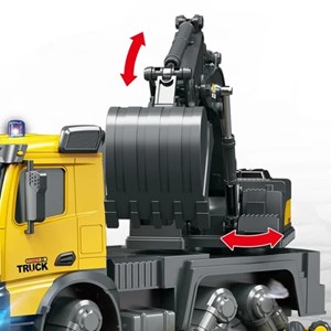  ماشین کنترلی شارژی کامیون بیل مکانیکی مقیاس 1:14 مدل Excavator Truck_اسباب بازی